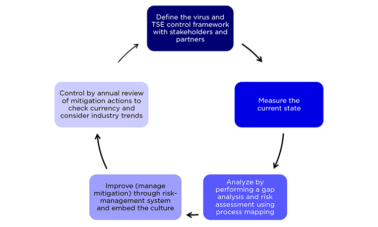 Figure 3: Continuous Improvement Schematic for Control of Tse and Virus Risk