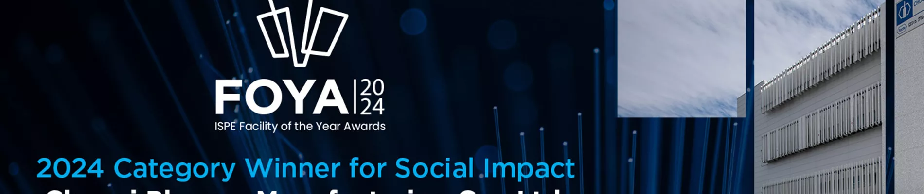 2024 ISPE FOYA Category Winner for Social Impact