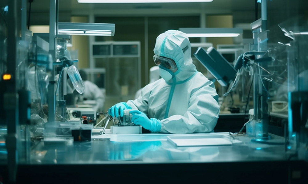 scientist-analyzing-liquid-using-protective-equipment-indoors-Image by vecstock on Freepik