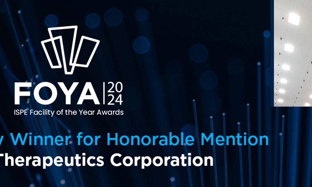 2024 ISPE FOYA Category Winner – Honorable Mention